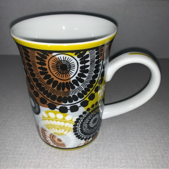 VERA BRADLEY Retired 2013 COCOA MOSS Brown Porcelain Mug Microwave DW Safe NIB - Picture 4 of 10